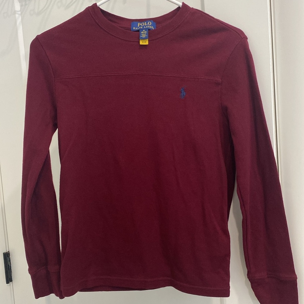 POLO Ralph Lauren Blue Label Waffle Knit 💯% Cotton Crewneck |Size 10/12
